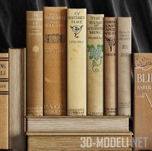 3d-модель Старинные толстые книги