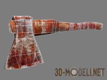 3d-модель Окровавленный топор