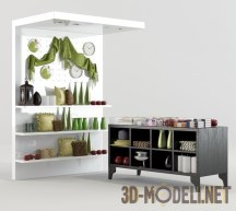 3d-модель Набор для магазина предметов интерьера