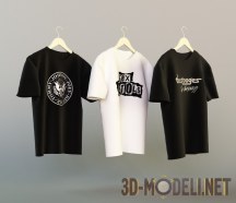 3d-модель Набор мужских футболок