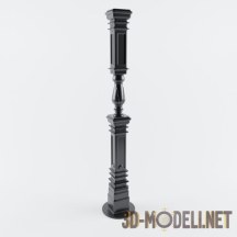3d-модель Литая металлическая колонна