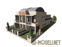 3d-модель Современный загородный дом