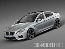 3d-модель BMW M6 Gran Coupe 2014