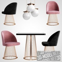 3d-модель Комплект мебели Rendez Vous от Giopagani