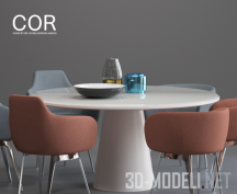 3d-модель Стул Roc и стол Conic от COR