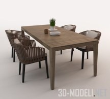 3d-модель Стол и стулья Mood от Tribu