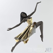 Фигурка прыгающей танцовщицы