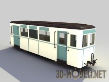 3d-модель Старый рельсовый вагон