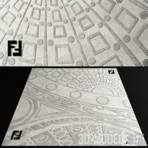 Серый ковер от Fendi
