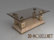 3d-модель Прямоугольный кофейный стол со слонами