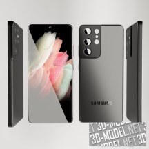 3d-модель Смартфон Galaxy S 21 Ultra
