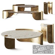 3d-модель Кофейные столики Osiris от Casa +39 и Encore Italia