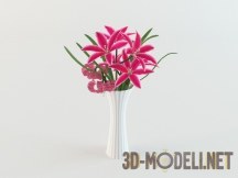 3d-модель Розовый букет