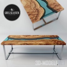 3d-модель Журнальный стол River Olive от Greg Klassen