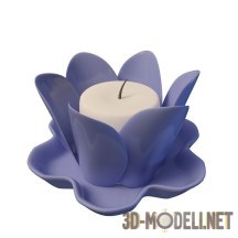 3d-модель Подсвечник в форме цветка лотоса