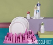 Inception Dish Rack, миниатюрный городской пейзаж, а не просто сушка для посуды