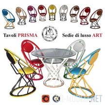 Стол Prisma, стулья Art от RA-DESIGN