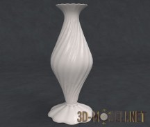 3d-модель Классическая белая ваза