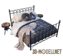 3d-модель Кровать в стиле Zhengtian