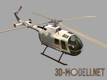 3d-модель Немецкий вертолет Bo 105