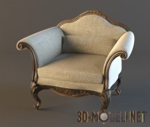 3d-модель Классическое кресло Chelini