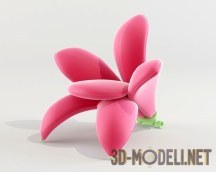 3d-модель Яркое кресло-цветок