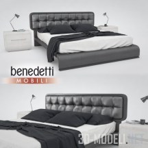 3d-модель Кровать Benedetti mobili Wadi letto