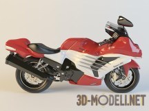 3d-модель Мотоцикл Kawasaki