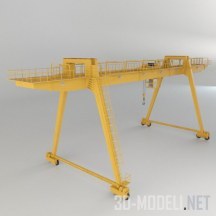 3d-модель Мостовой «козловый» кран
