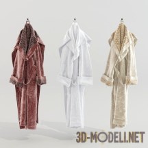 3d-модель Три банных халата