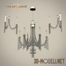 3d-модель Люстра и бра «Cascades» от Fine Art Lamps