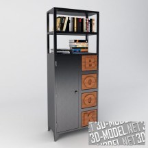 3d-модель Книжный шкаф BOOK
