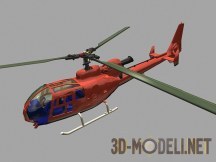 3d-модель Вертолет Gazelle Eurocopter