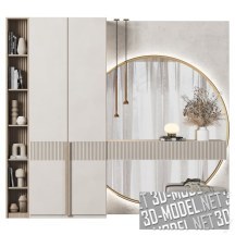 3d-модель Мебельная композиция с декором