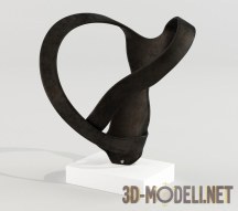 3d-модель Абстракция из темного металла