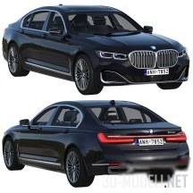 3d-модель Автомобиль BMW 750Li