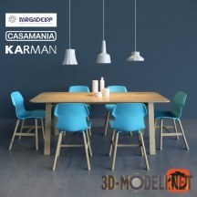 3d-модель Мебель от Casamania и светильники Karman