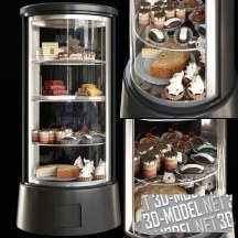 3d-модель Холодильник с десертами