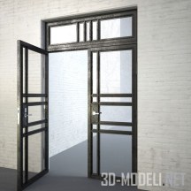 3d-модель Металлические двери в стиле лофт