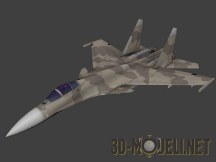 3d-модель Боевой самолет Su-37 Terminator