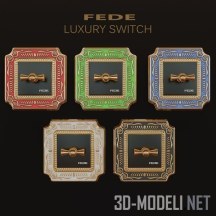 3d-модель Выключатели FEDE Firenze Collection