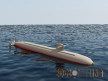3d-модель Подводная лодка SSN-700 «Даллас»