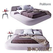 Современная кровать Poliform Homme Collection LMBB5S