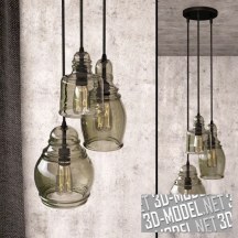 3d-модель Подвес Paxton Glass 3-Light от Pottery Barn