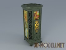 3d-модель Stove with a stained-glass