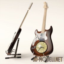 3d-модель Часы-гитара