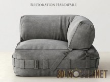 3d-модель Угловой модуль Cargo lounge corner chair от Restoration Hardware