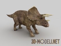 3d-модель Динозавр трицератопс