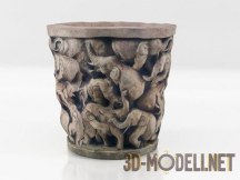 3d-модель Free 3D model Elephant Bowl by N/A