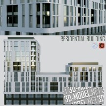 3d-модель Три варианта многоэтажных зданий